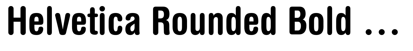Helvetica Rounded Bold Condensed